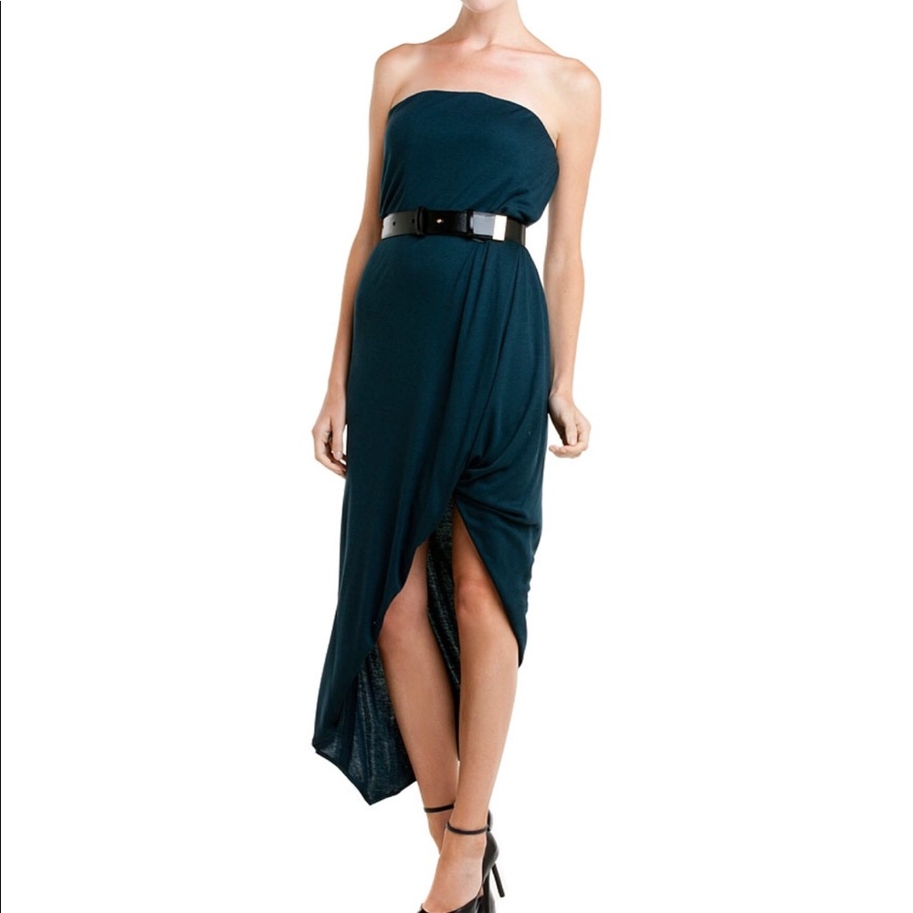 Doo.Ri Navy Blue High Low Maxi Dress